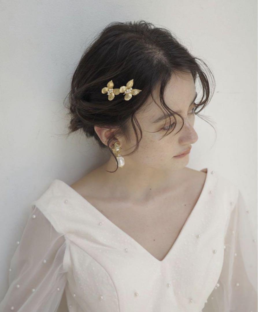 【flua 】Baroque Pearl drop ピアス(ゼクシィ掲載)