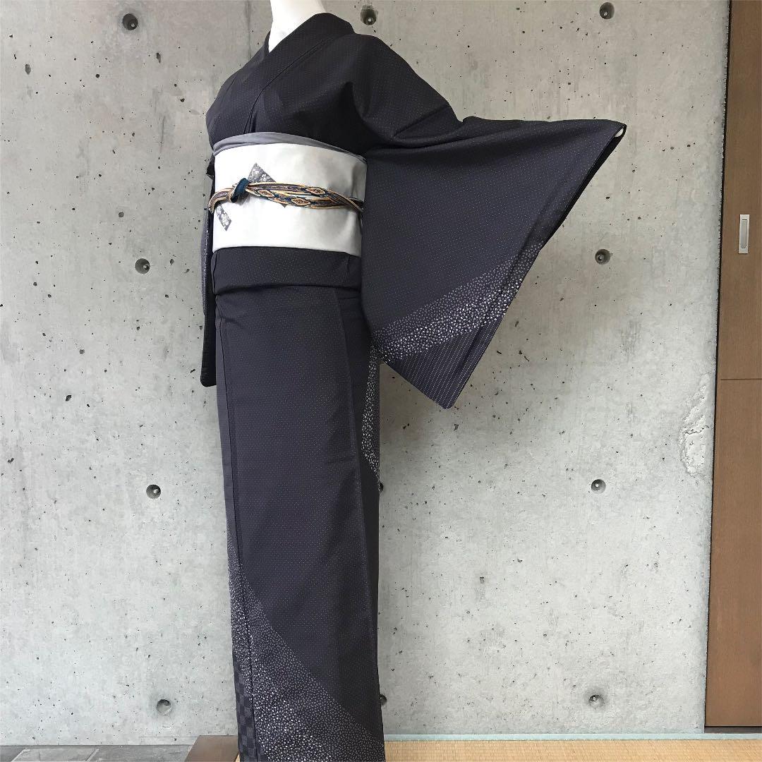 川村久太郎訪問着袷紬
