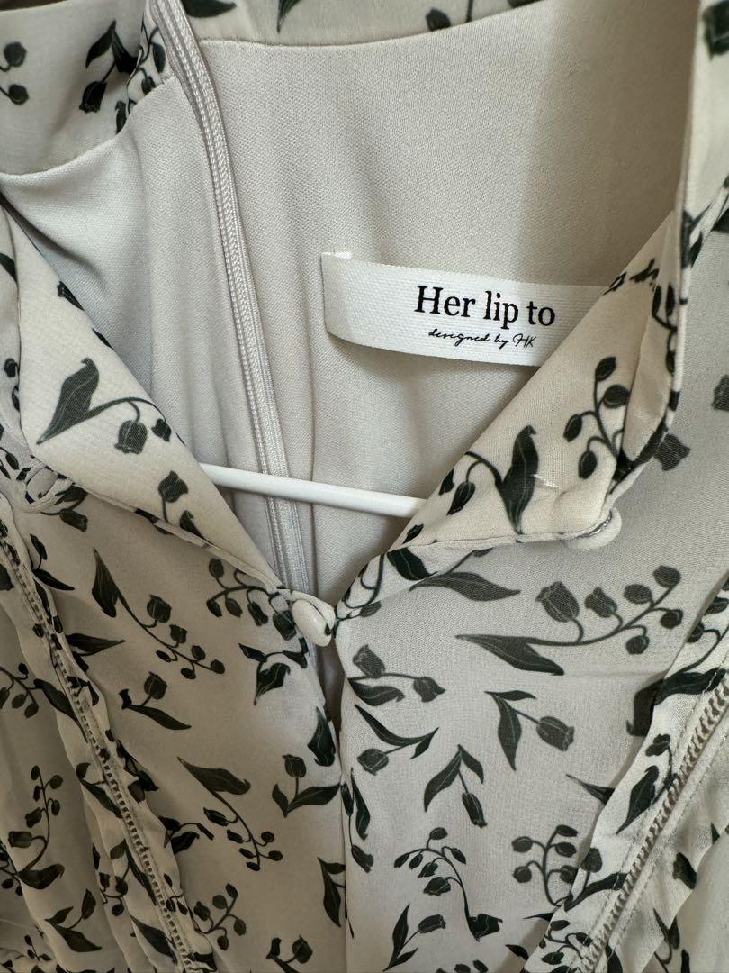 ワンピース Herlipto Muguet-printed Romantic kyoplan / Muguet-printed Romantic Dress