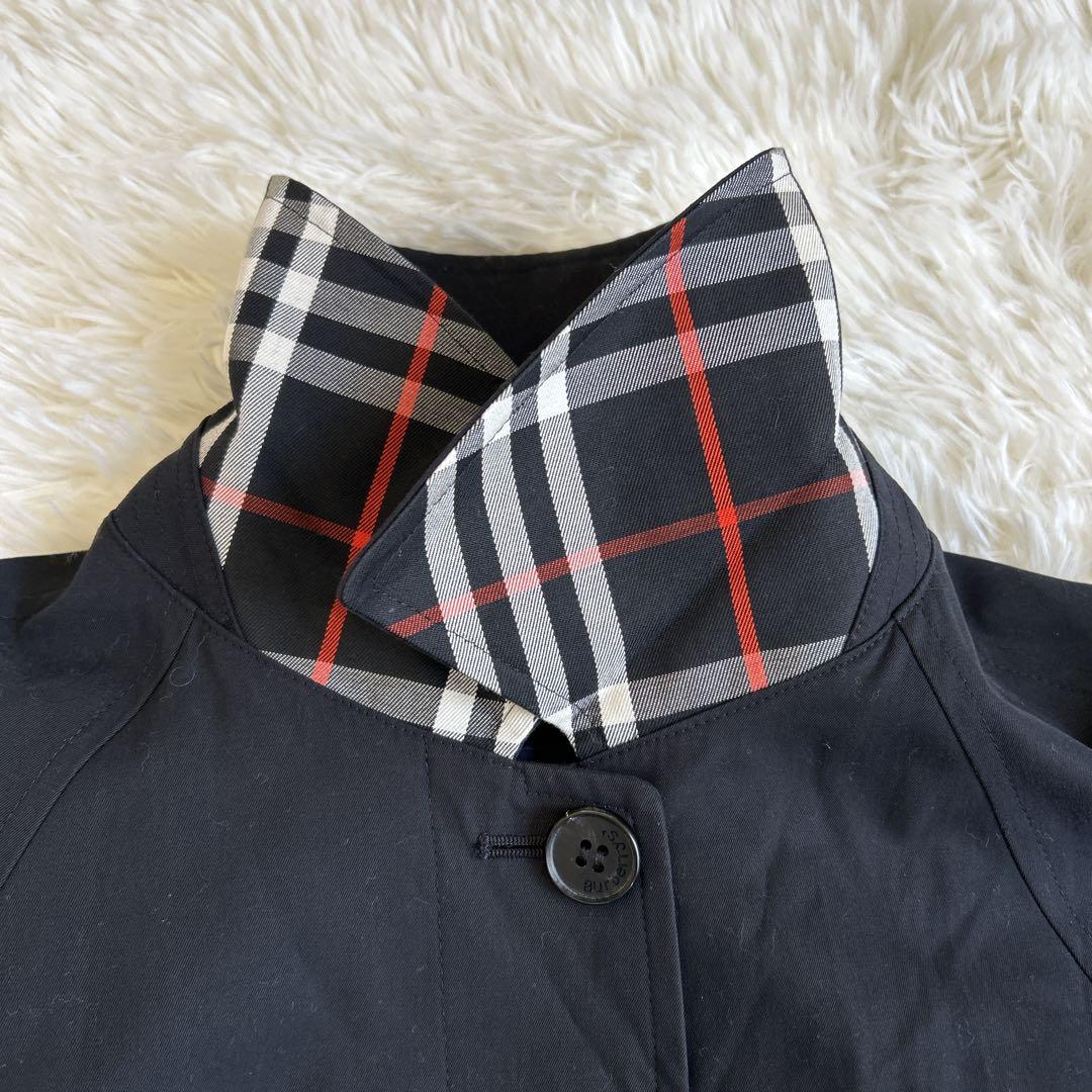 美品 バーバーリー ステンカラーコート ライナー ノバチェック 比翼 L 美品 バーバーリー ステンカラーコート ライナー ノバチェック 比翼 L