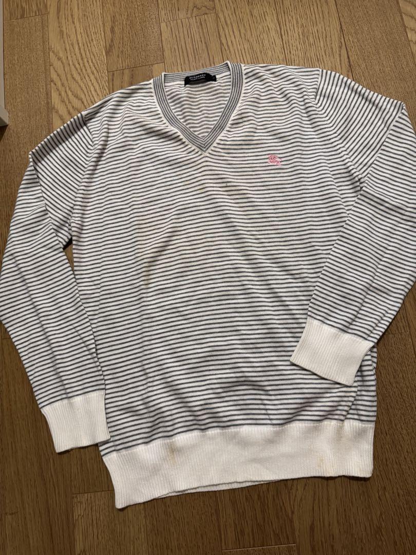 BURBERRY BLACK LABEL Vネックセーター