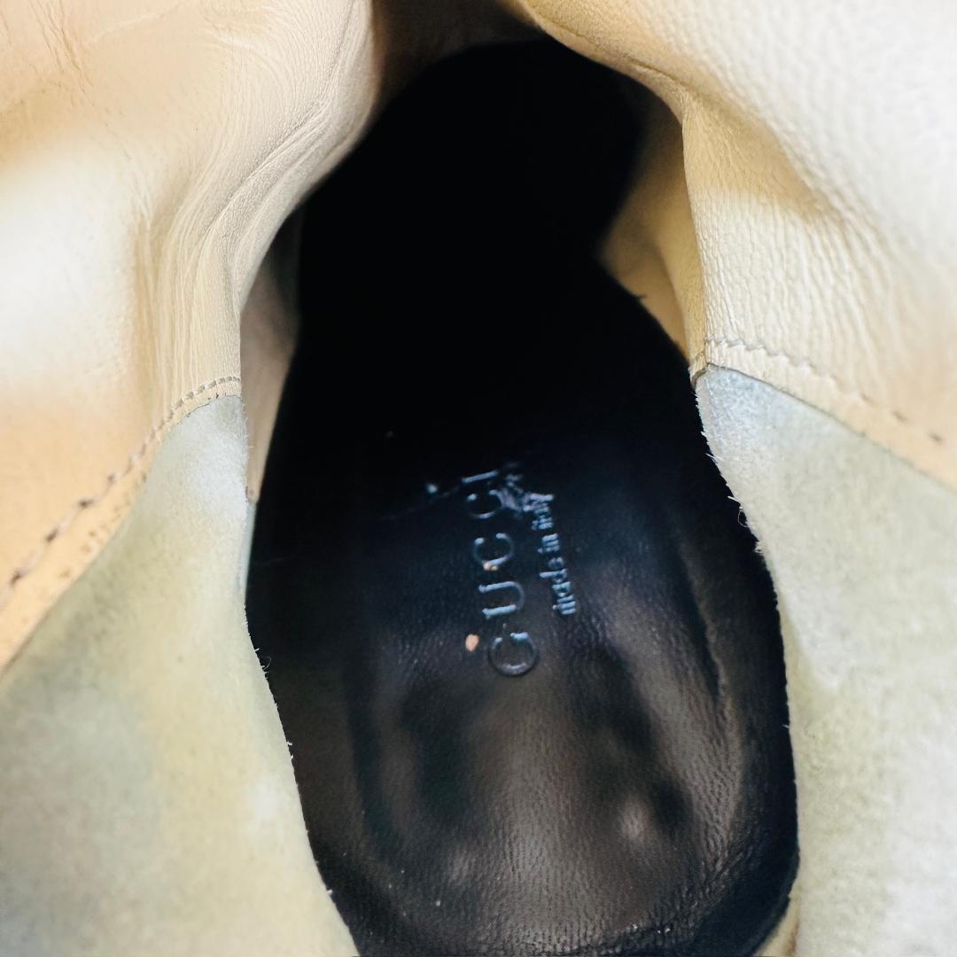 GUCCI グッチ ブーツ 黒 サイズ37 1/2C 113358【A17】 - メルカリ