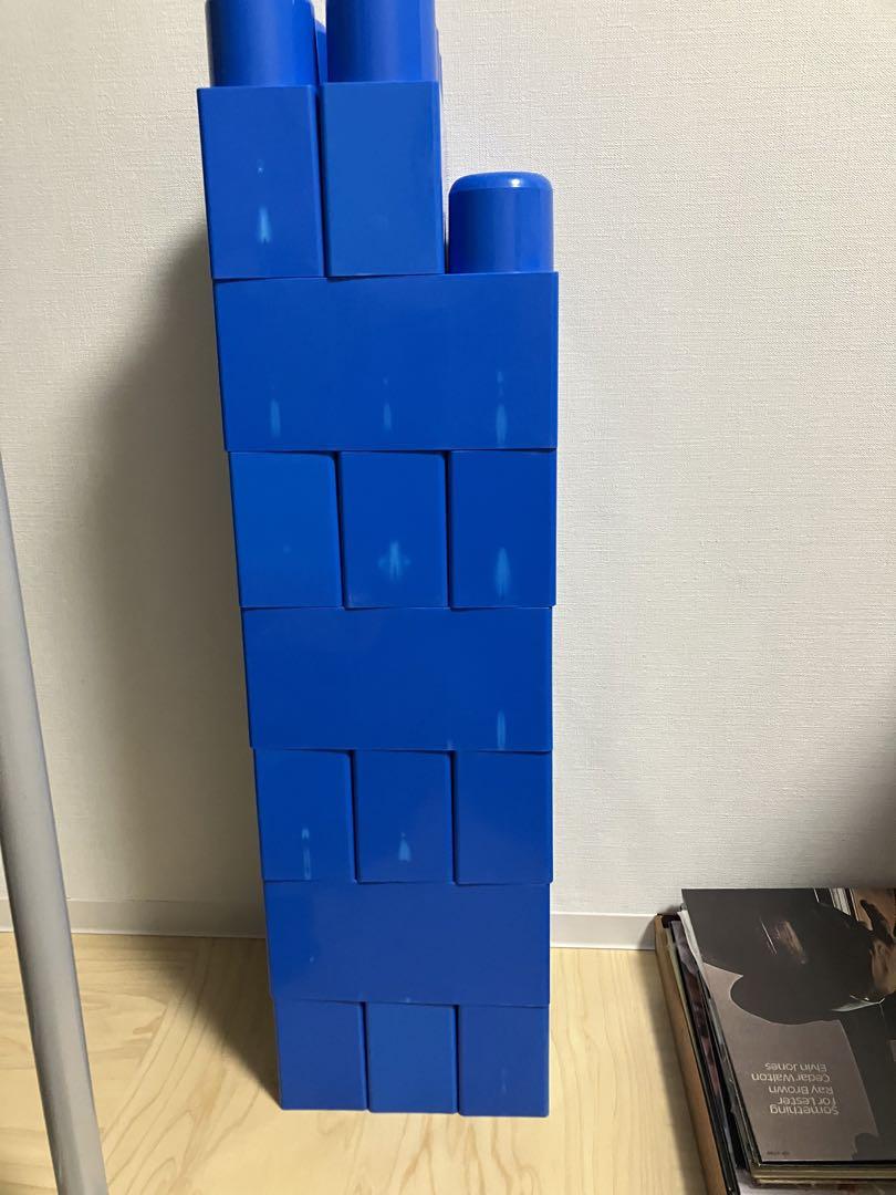 全身でブロック　3穴　青ブロック　20個セット　ピープルブロック玩具