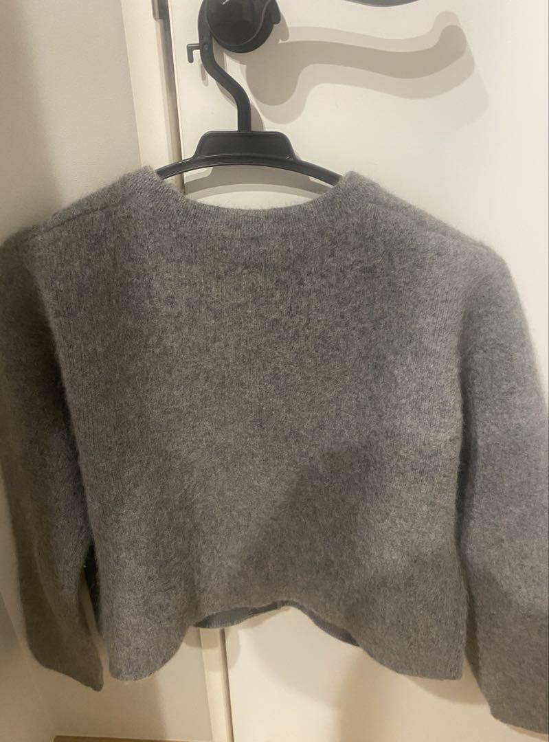 ニットジャケット GRY