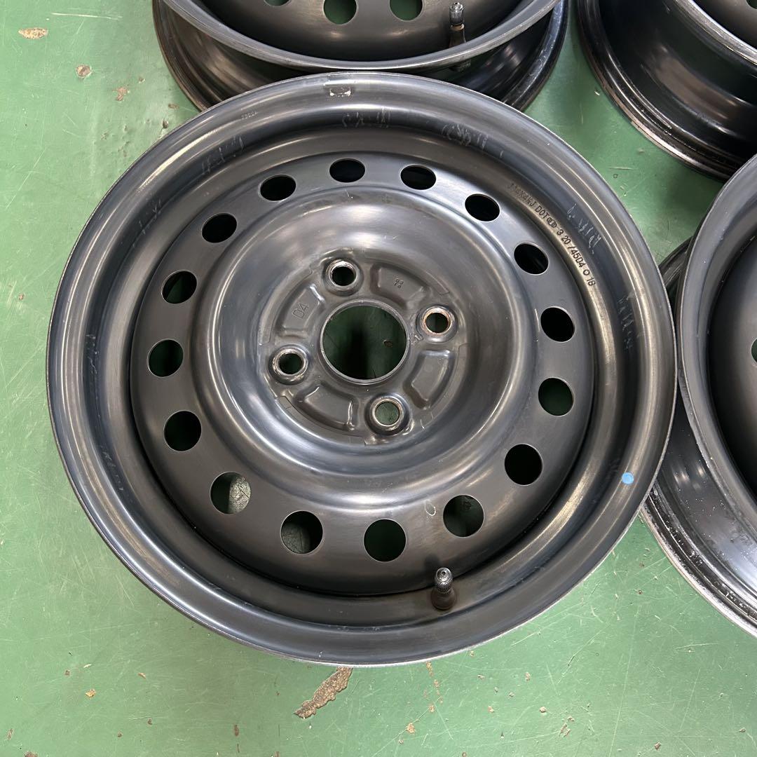 中古スチールホイール　14Ｘ4.5　スズキワゴンＲ　純正ホイール4本セット