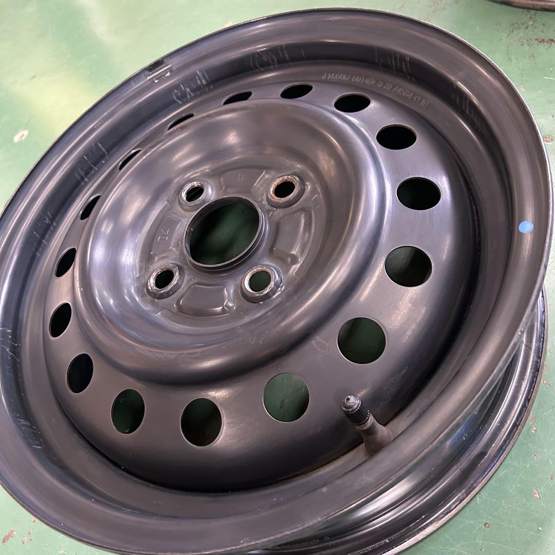 中古スチールホイール　14Ｘ4.5　スズキワゴンＲ　純正ホイール4本セット