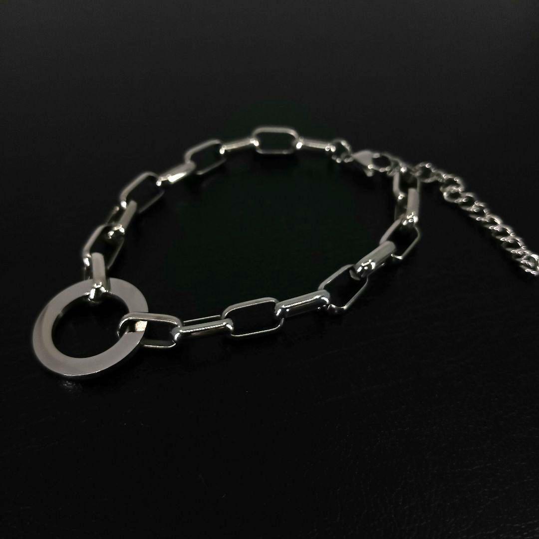 シルバー チェーン リンク アンクレット 銀 メンズ ブレスレット