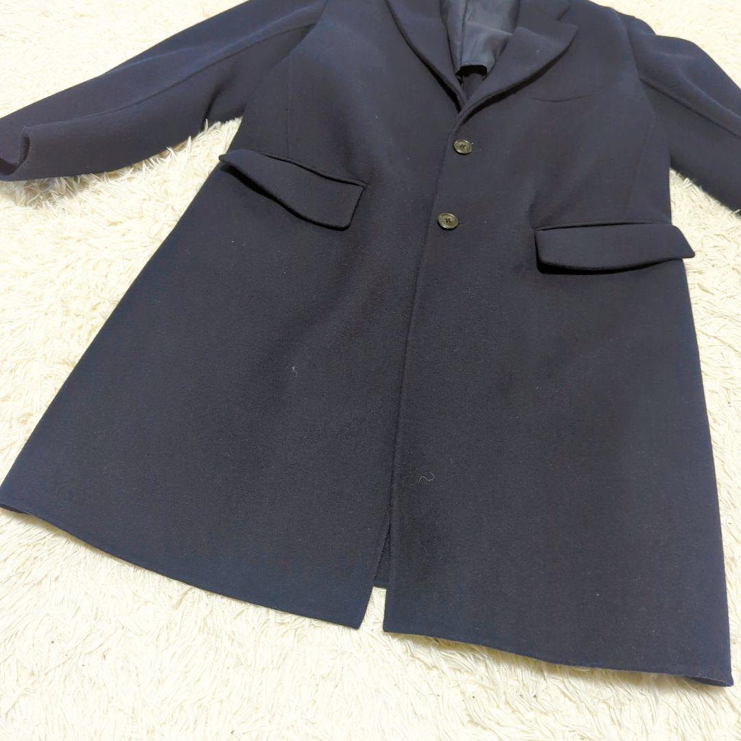 UNIQLO ユニクロ +J ウールブレンドチェスターコート XL ネイビー