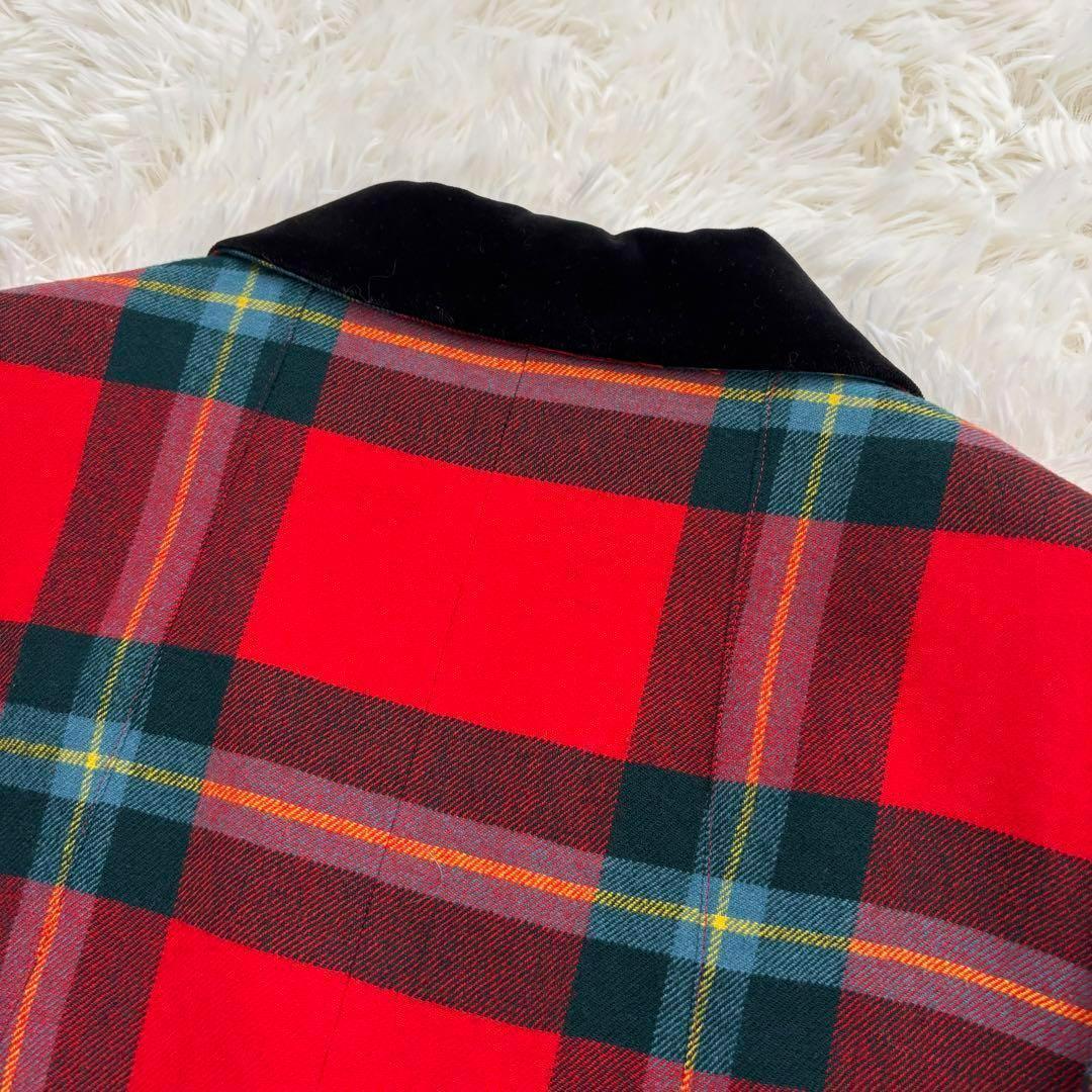 【専用】90'sエルメス タータンチェック　ウール ジャケット ブレザー