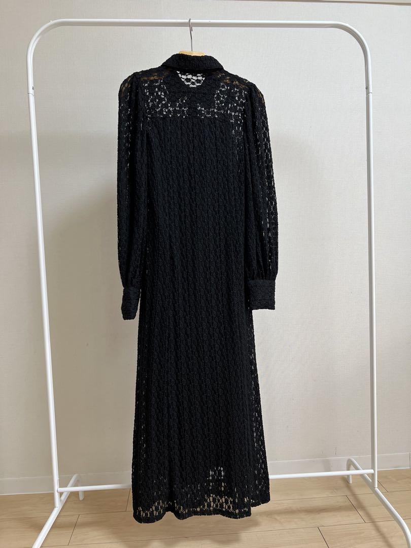 ワンピース acka.shirt detail lace one-piece