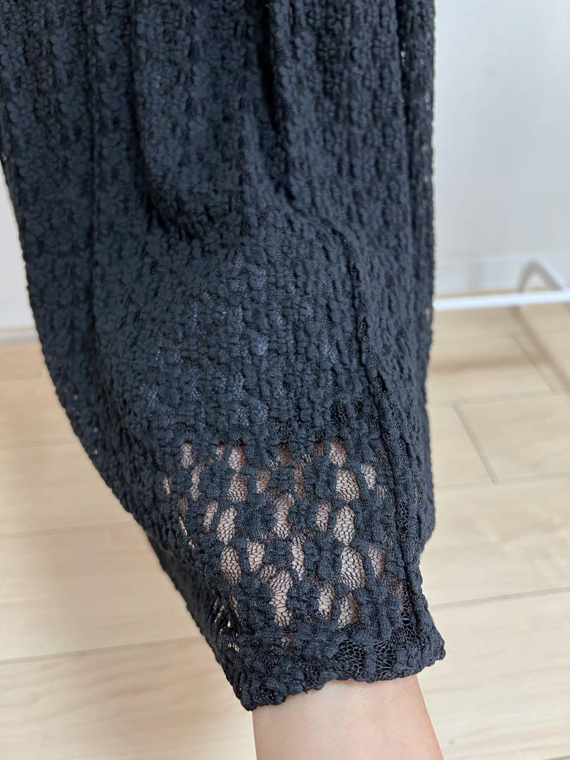 ワンピース acka.shirt detail lace one-piece
