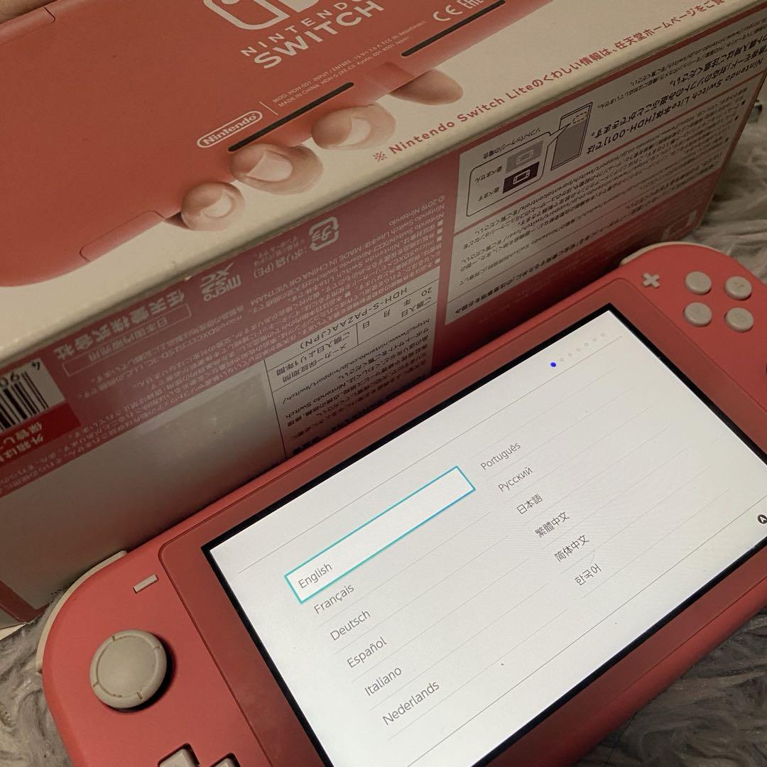 Switch lite ピンク 本体 充電器セット