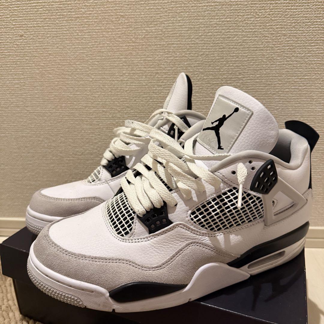 Air Jordan 4 Retro ホワイト/グレー/ブラック