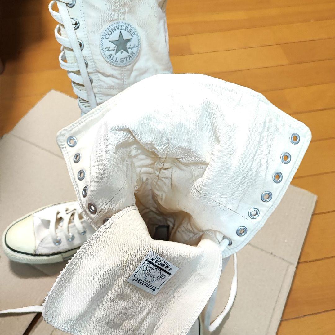コンバース ホワイト ロングブーツ ALL☆STAR