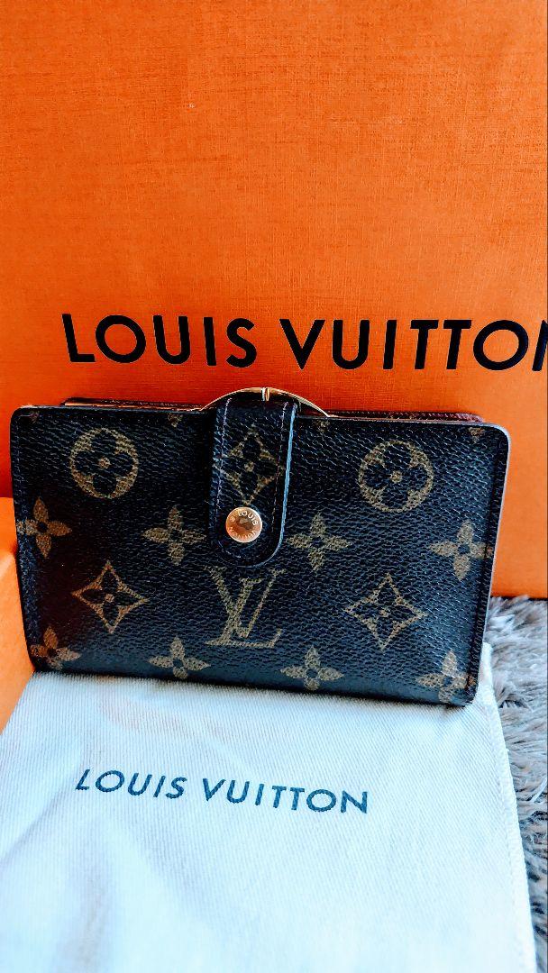 【美品（再値下げ）】LOUIS VUITTON モノグラム 二つ折り財布 がま口