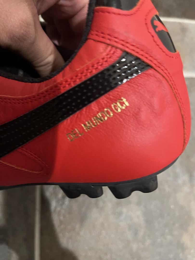 PUMA プーマ デルムンド Gci FG(ホワイト×レッド) 880293 03