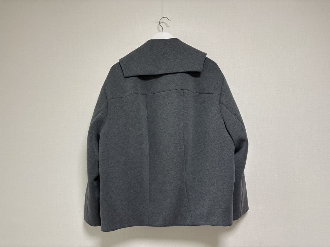 ENFOLD エンフォルド フラットカラーシルエットコート 36 グレー ENFOLD エンフォルド フラットカラーシルエットコート 36 グレー