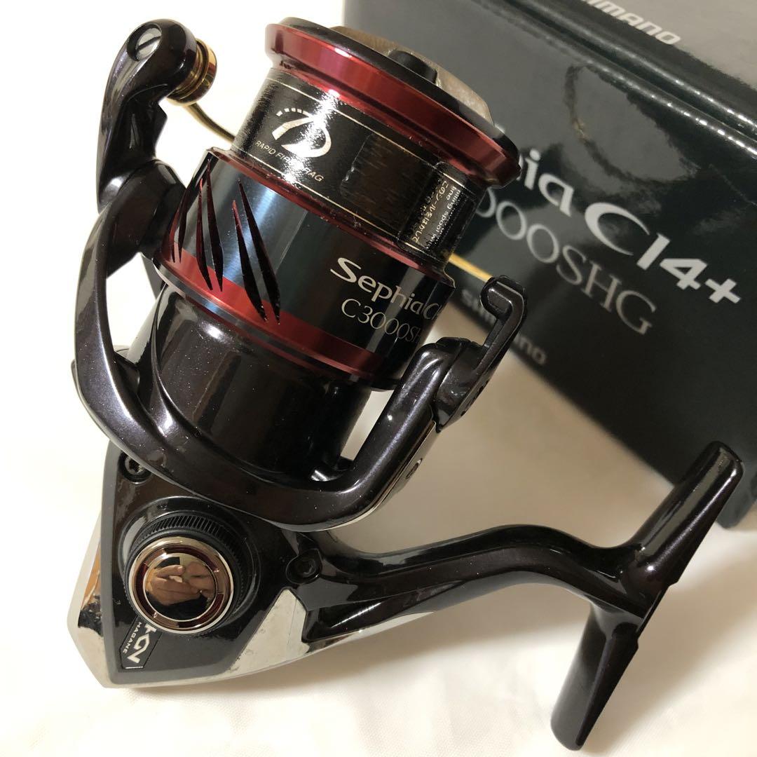 美品　シマノ　17セフィアCI4＋　C3000SHGスピニングリール　箱付き