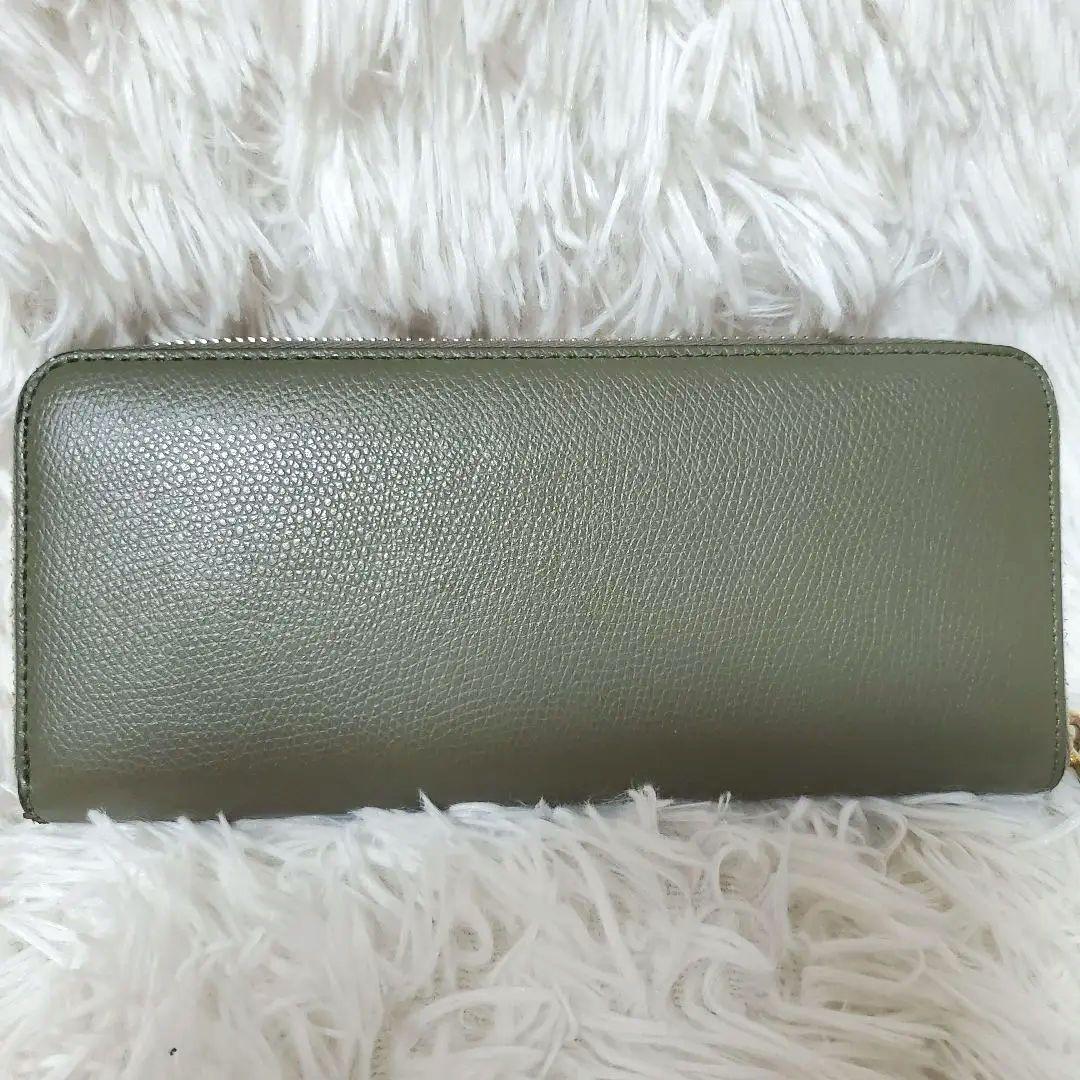 美品 FENDI フェンディ エフイズ 長財布 ラウンドファスナー カーキ 画像3
