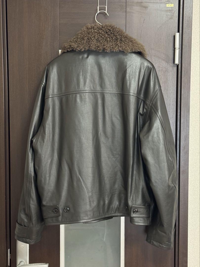 LEMAIRE ルメール シアリング レザー フライトジャケット 24aw