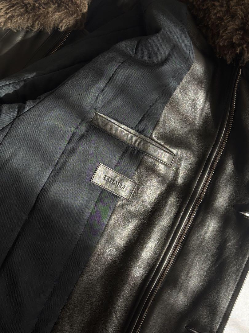LEMAIRE ルメール シアリング レザー フライトジャケット 24aw