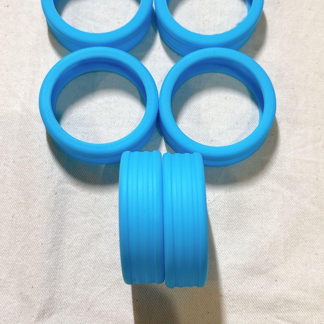 キャスターカバー　ブルー　８個セット　キャリーケース　スーツケース　キャップ