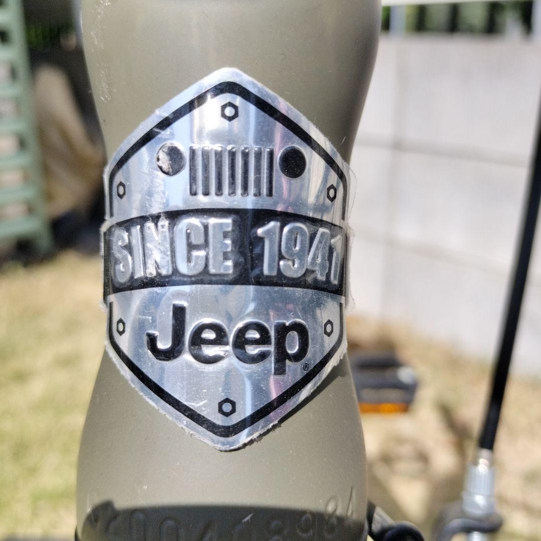 Jeep 子供用自転車 18インチ オリーブグリーン補助輪付き