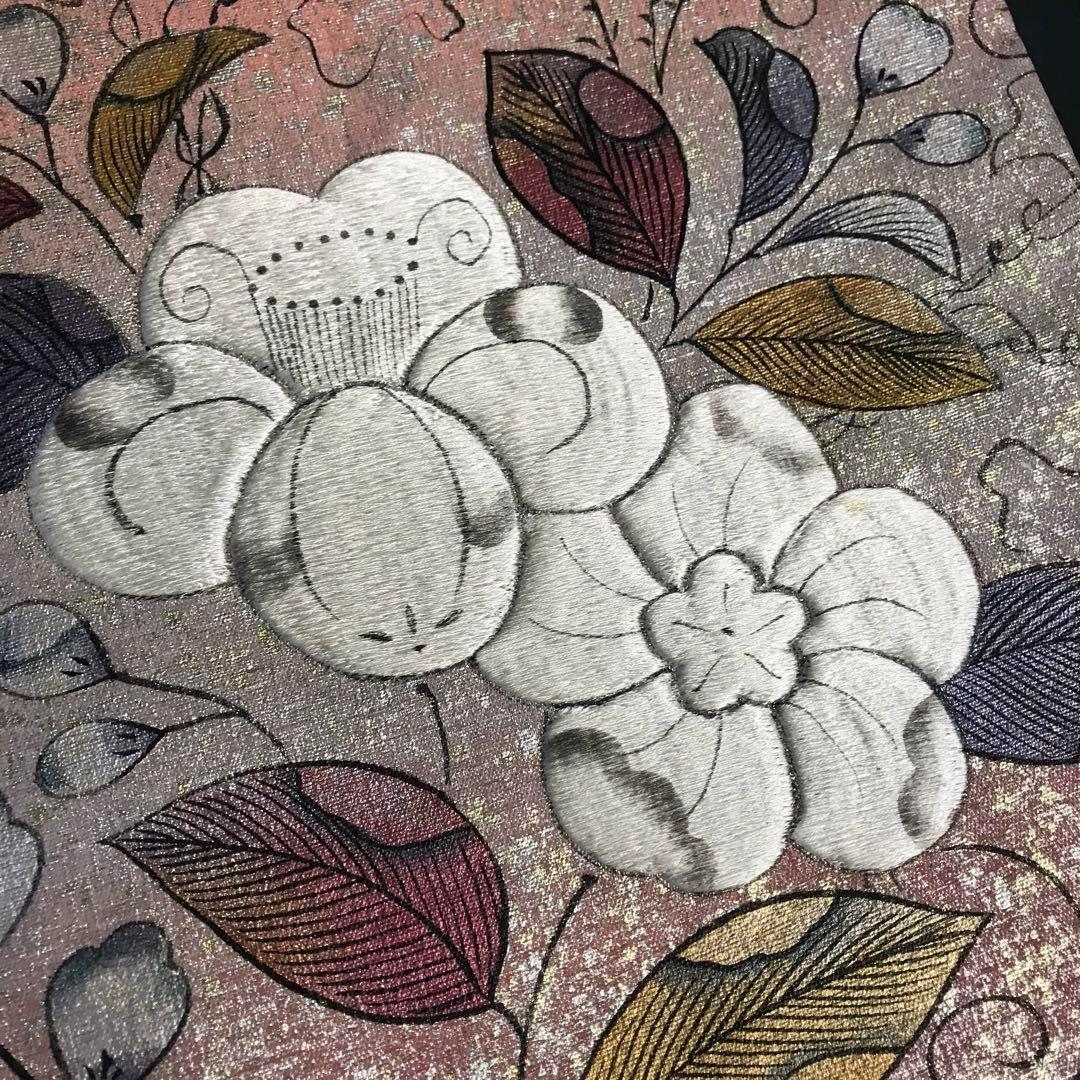 ZF-1000 名古屋帯 辻ヶ花 刺繍 太鼓柄 九寸 美品 高級 ZF-1000 名古屋帯 辻ヶ花 刺繍 太鼓柄 九寸 美品 高級