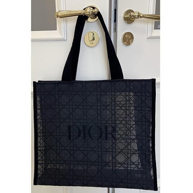 DIOR ディオール ノベルティ カナージュ✧ ブラックレース メッシュ トート DIOR ディオール 海外限定 カナージュ♡ ブラックレース
