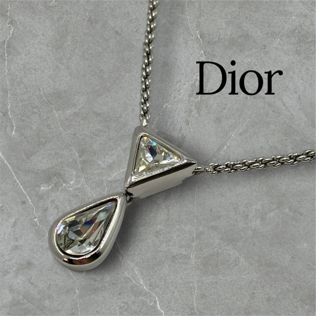 Christian Dior ディオール ネックレス Christian Dior ディオール ネックレス ペンダント ストーン