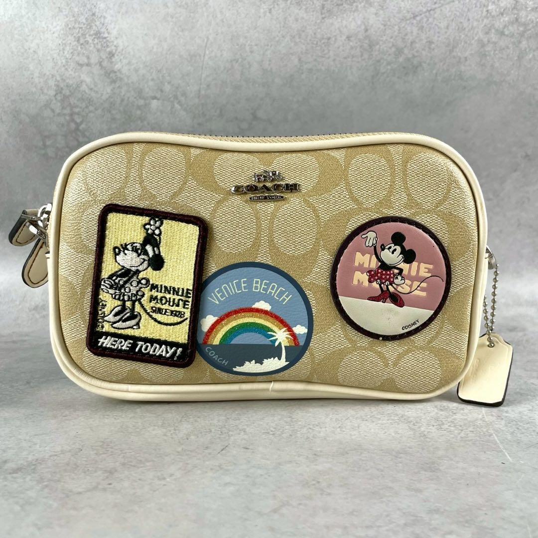 ✨美品✨コーチ ショルダーバッグ 2way ミニー コラボ シグネチャー ✨美品✨コーチ ショルダーバッグ 2way ミニー コラボ シグネチャー