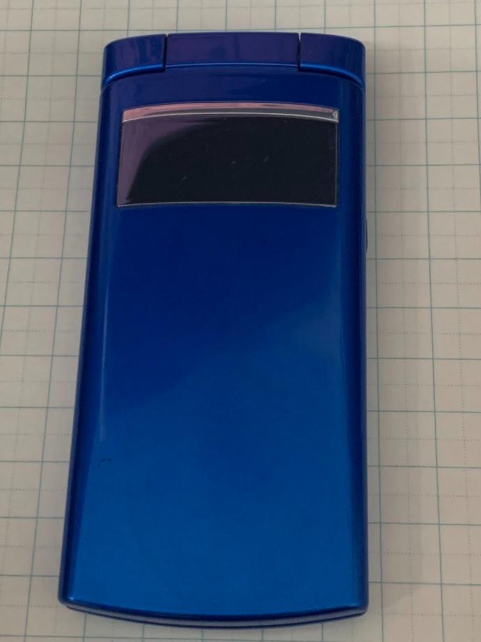 富士通 F001 ブルー 携帯電話本体