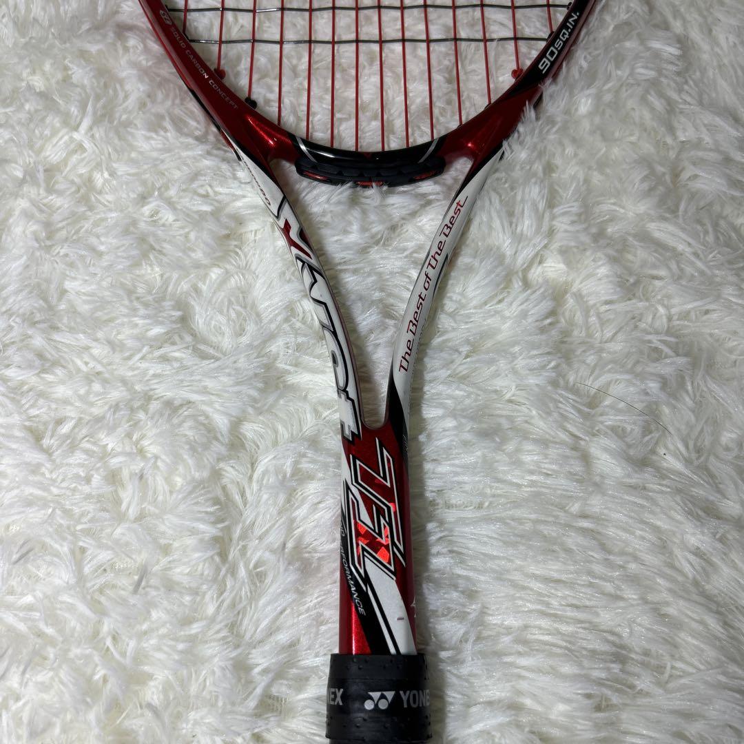 【極美品】MIZUNO XYST T1 テニスラケット　軟式　レッド　ケース付き