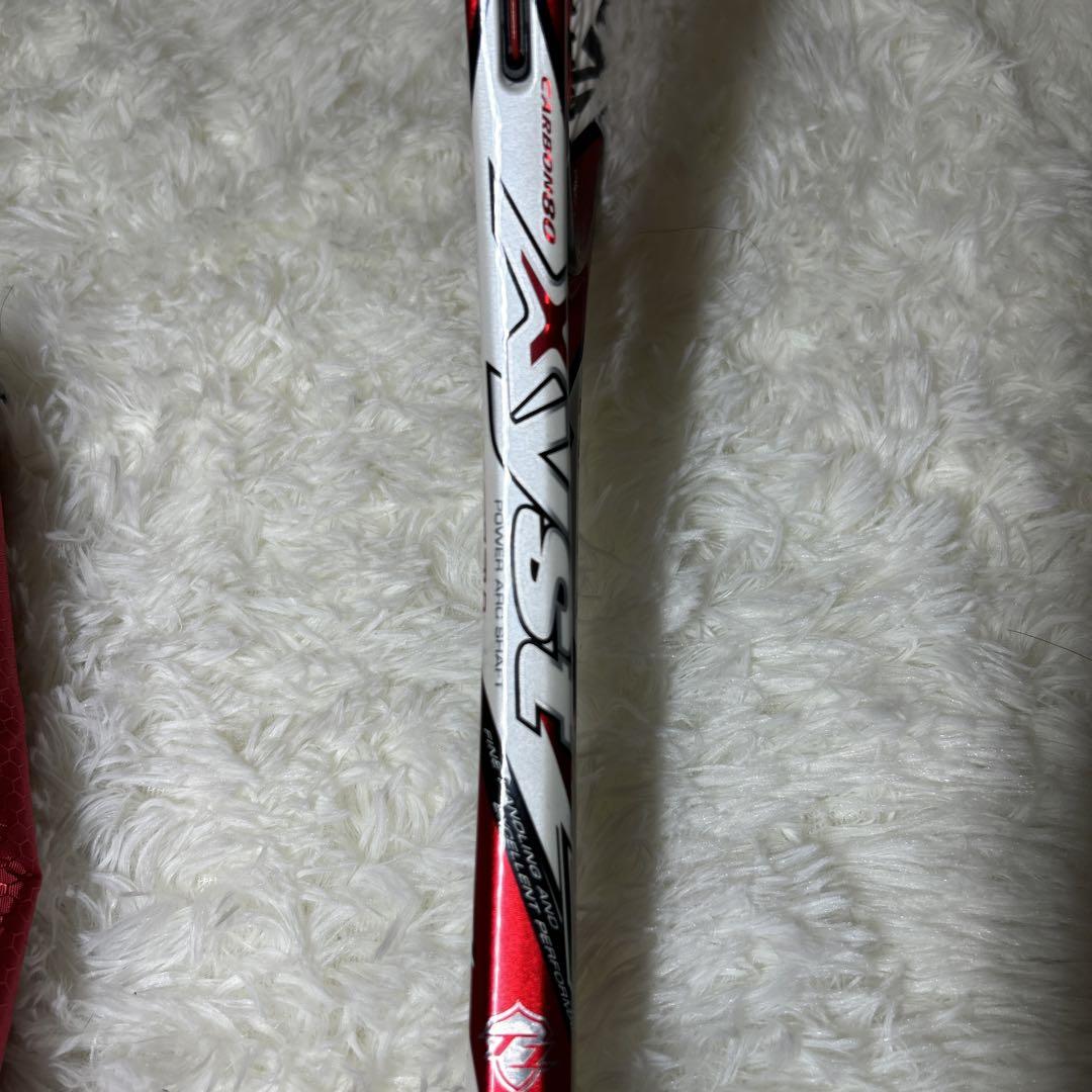 【極美品】MIZUNO XYST T1 テニスラケット　軟式　レッド　ケース付き