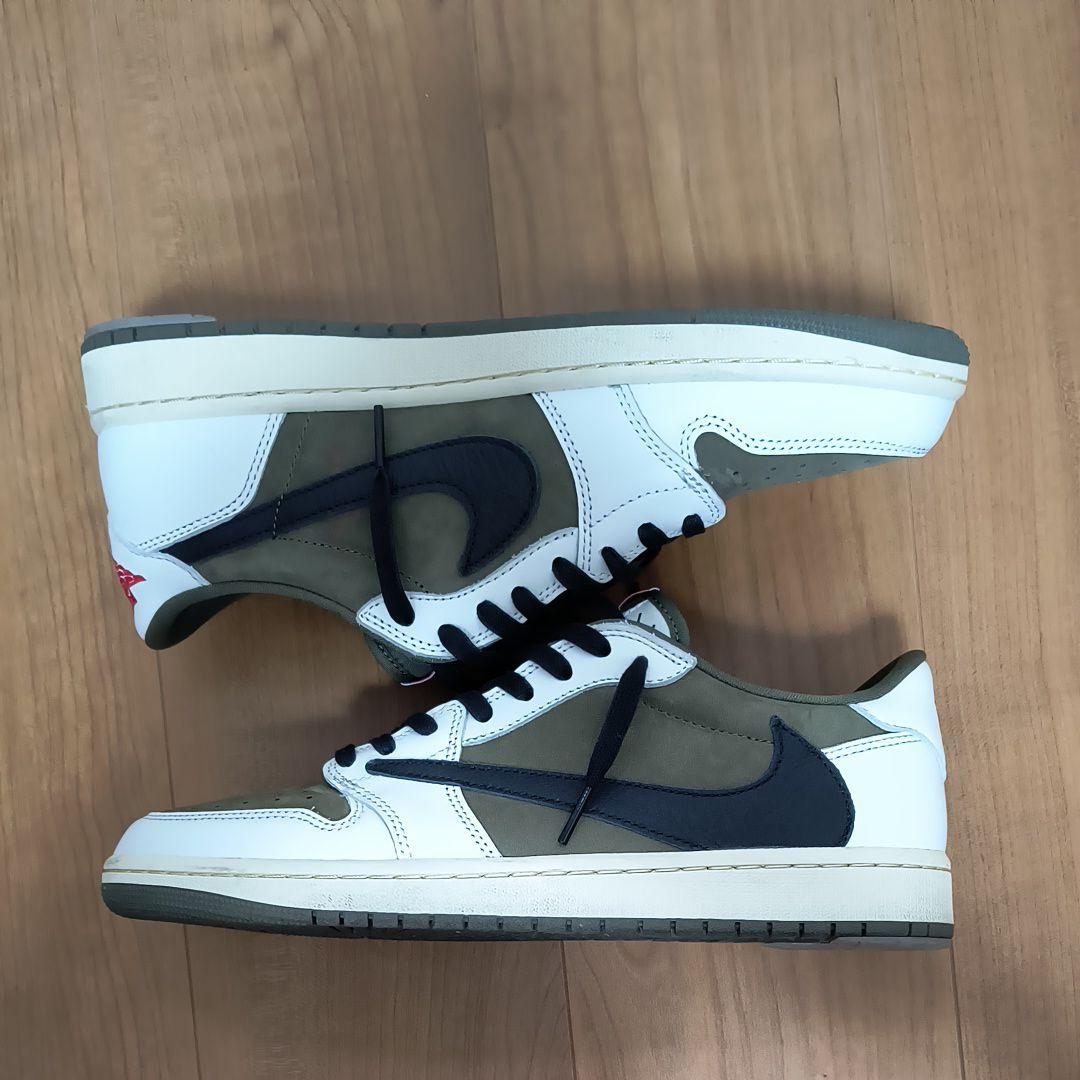 29センチ　トラヴィス×ナイキ AJ1ロー OG SP \"リバースオリーブ\"