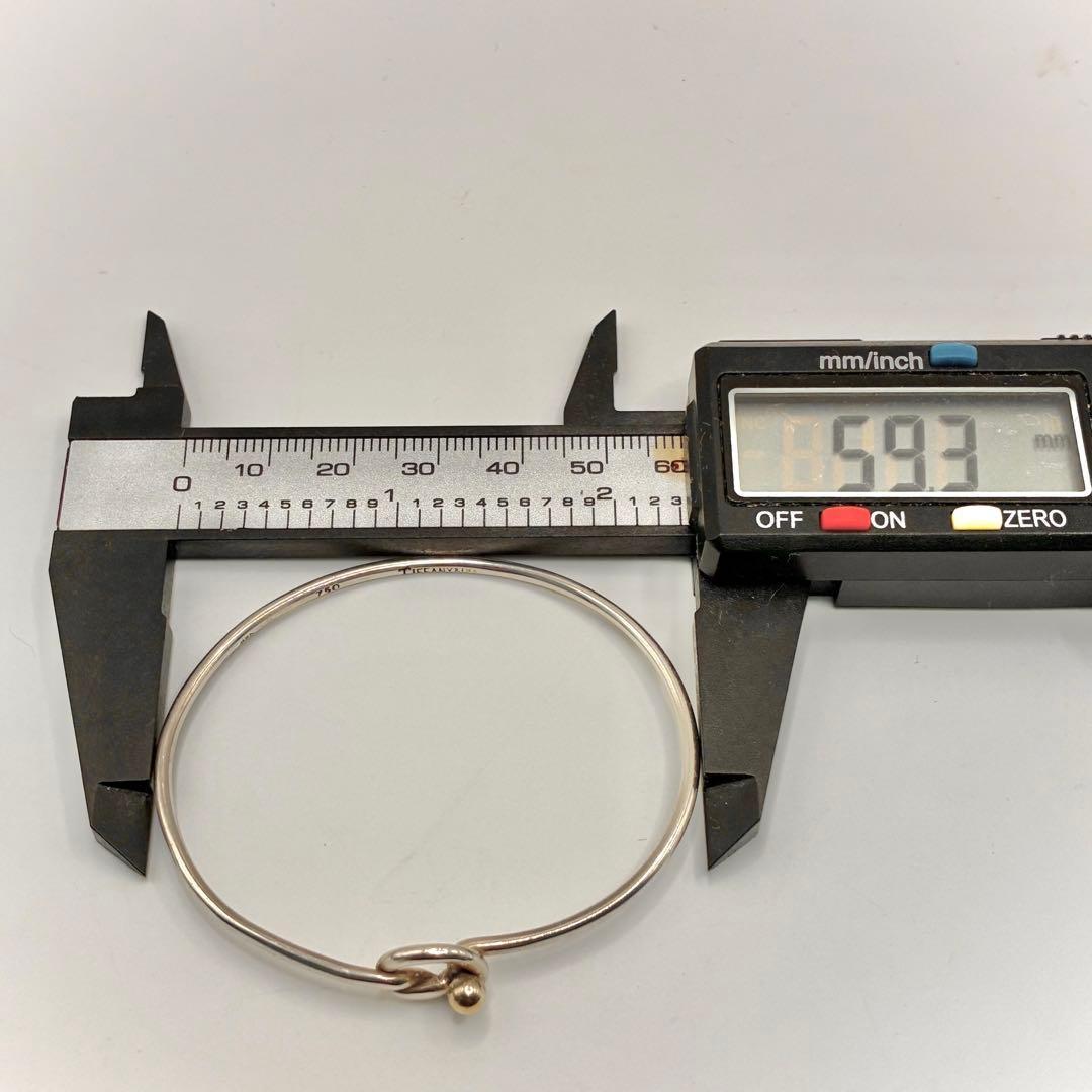 オールドティファニー フック&アイ ラブノット バングル コンビ 925×750 オールドティファニー フック&アイ ラブノット バングル コンビ 925×750