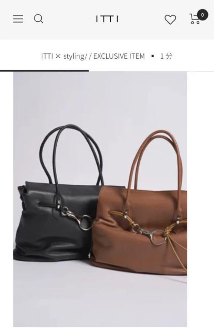 ITT x styling トートバッグ ブラック