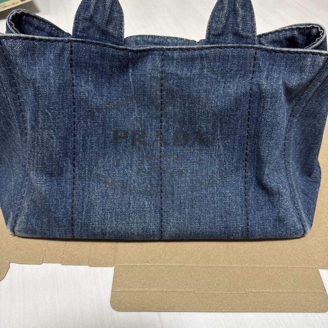 PRADA プラダ カナパ デニム トートバッグ
