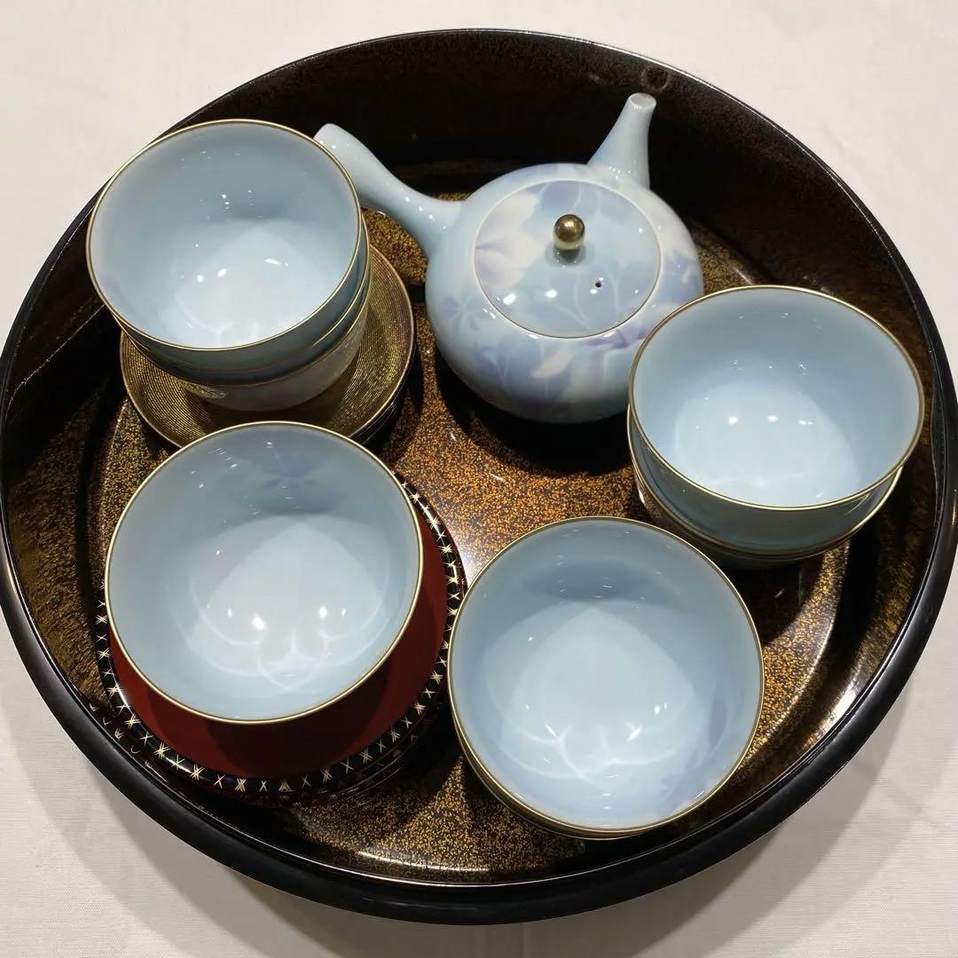 深川製磁　瀬戸物　茶器揃い　急須　湯呑み　セット