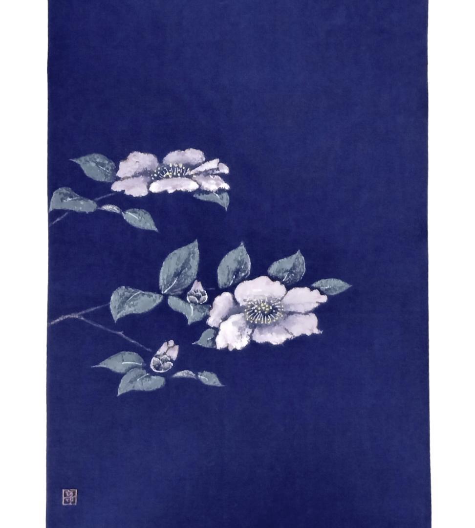 名古屋帯】作家物 草花模様 手描き アンティーク