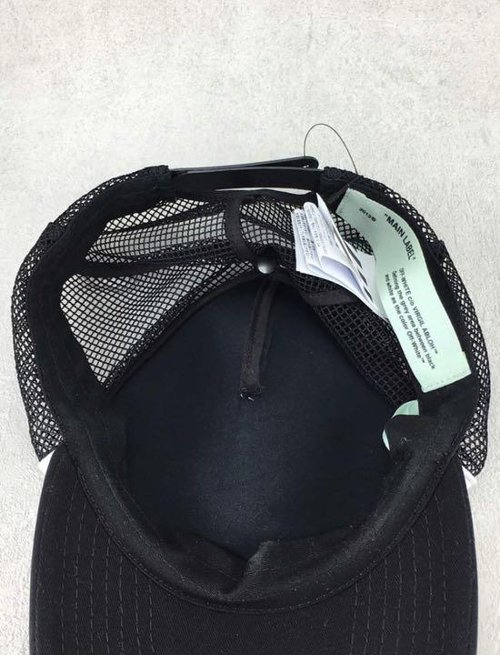 Off-White メッシュキャップ ブラック ホワイト