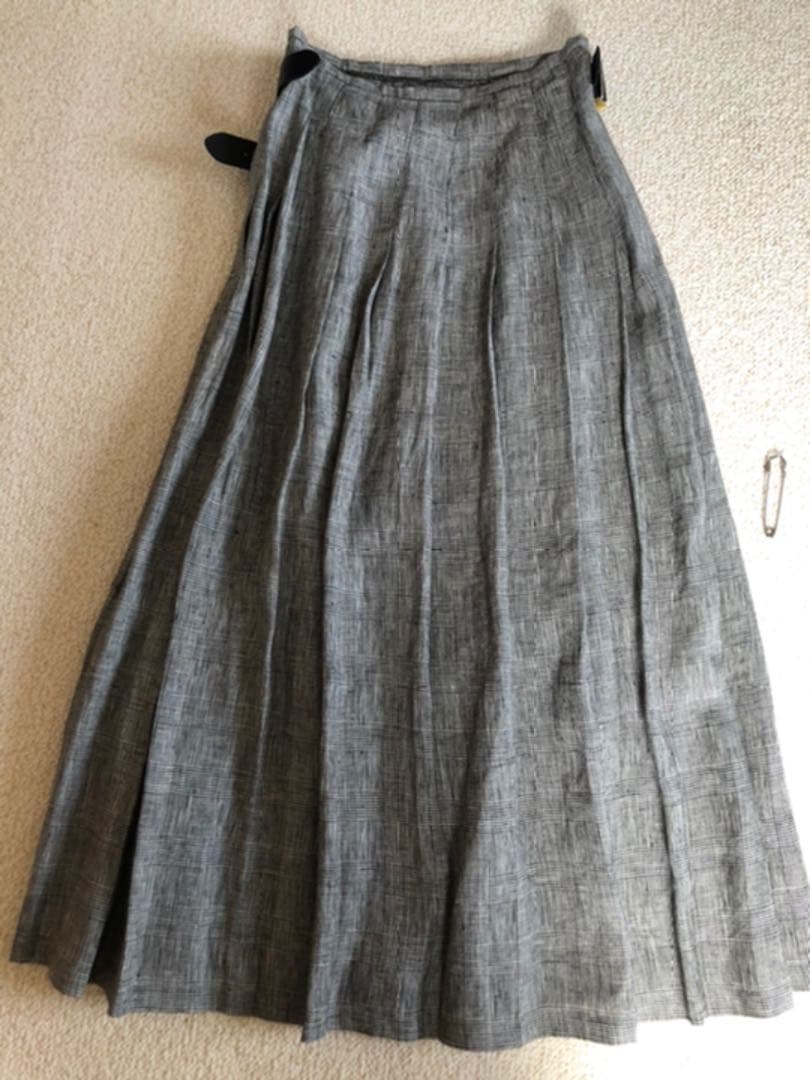 オニールオブダブリン 麻 チェック ロングスカート | gamescaxas.com