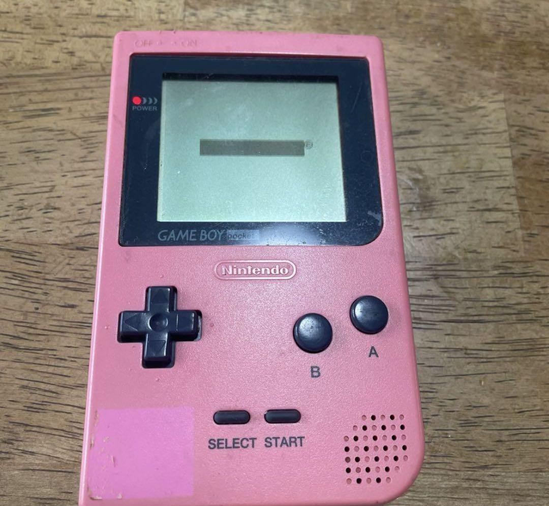 【動作確認済み】ゲームボーイポケット ピンク GAME BOY pocket Nintendo Gameboy Pocket Console Pink with 1 software Japan