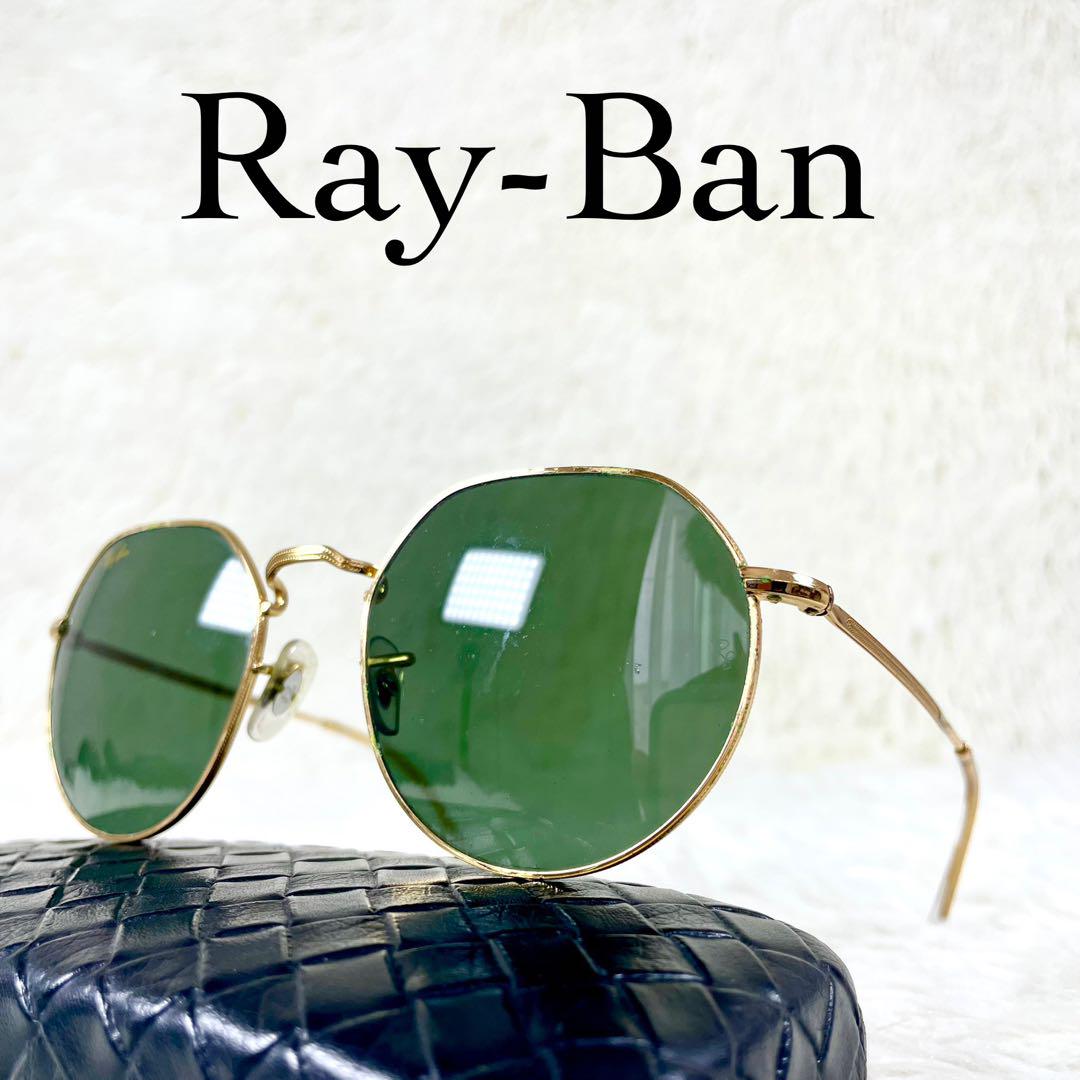 木村拓哉さん着用　Ray-Ban　JACK　サングラス　RB3565　ゴールド