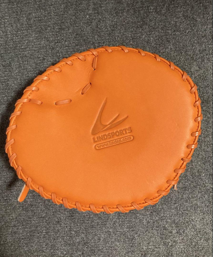 【新品】フラットグローブ　硬式　板グローブ　オレンジ　トレーニンググローブ　野球