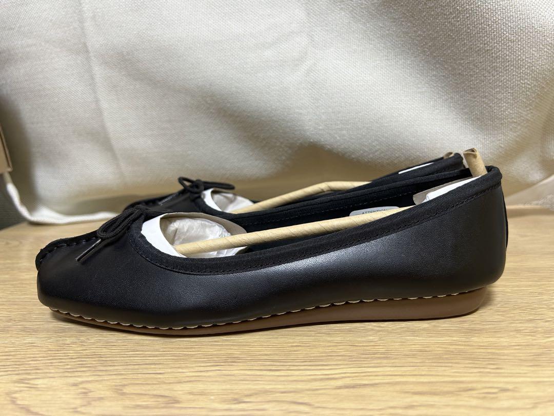 【新品】クラークス バレエシューズ フレックルアイス ブラック23.5㎝