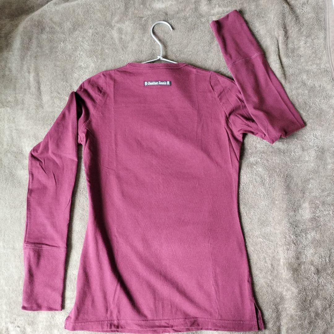 【Gaultier Jeans】 長袖Tシャツ バーガンディ Gaultier Jeans】 長袖Tシャツ バーガンディ