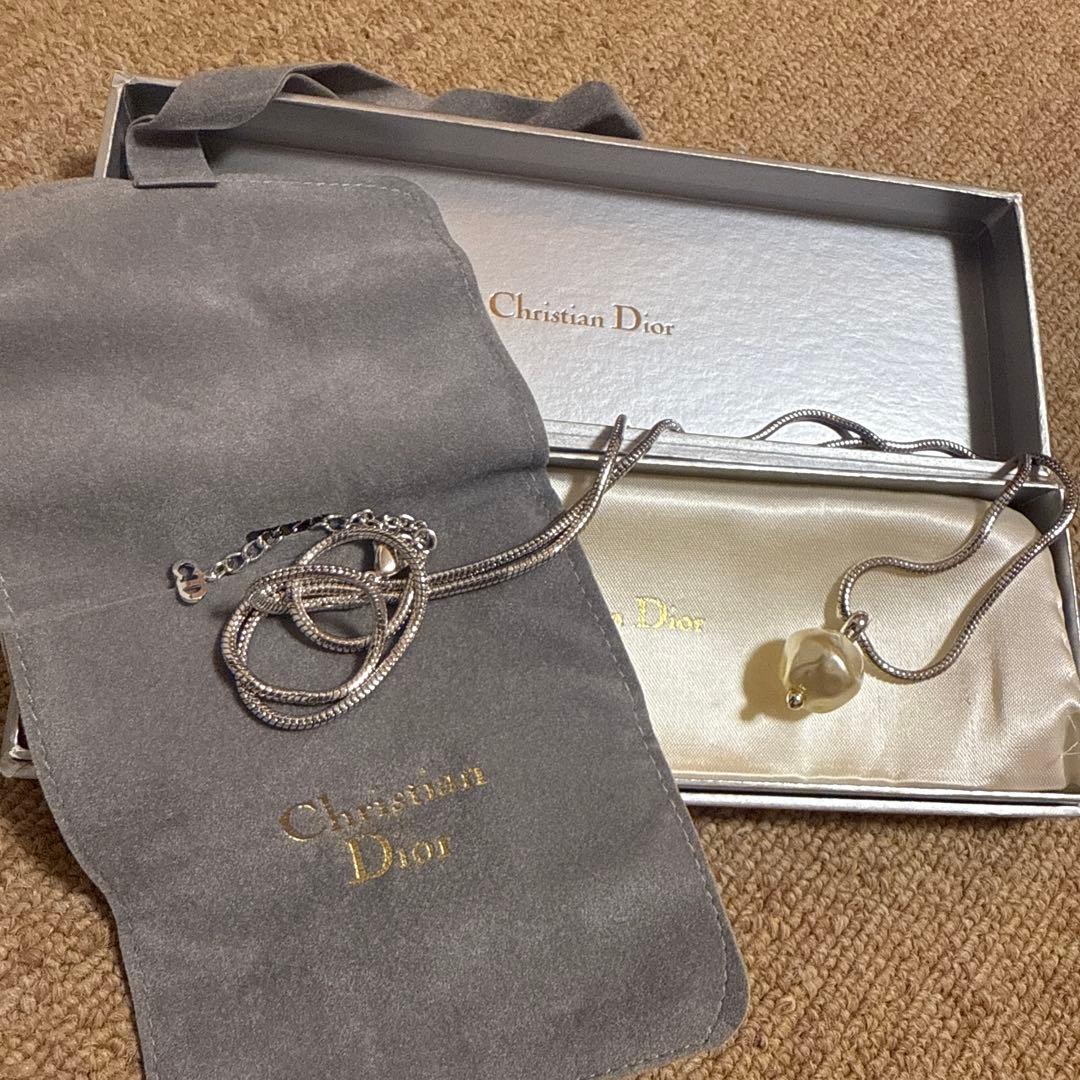 Christian Dior パールペンダント ネックレス