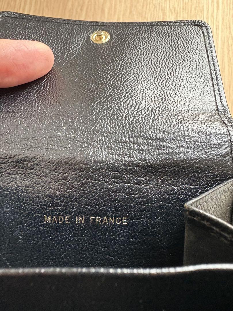 CHANEL ブラック 三つ折り財布