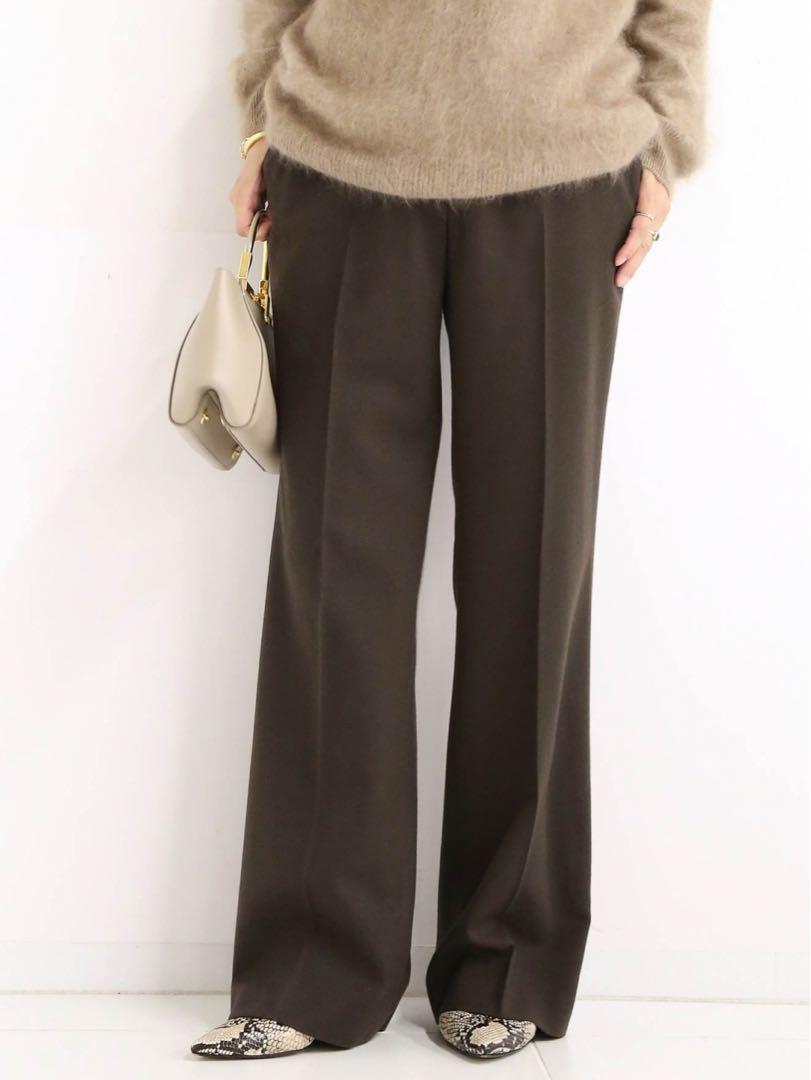 美品☆Deuxieme Classe スリムフレアパンツ(BROWN)38 - メルカリ